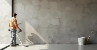 Pintura com Efeito Cimento Queimado