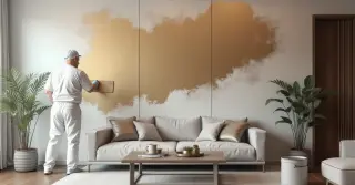 Pintura Decorativa para Parede de Sala